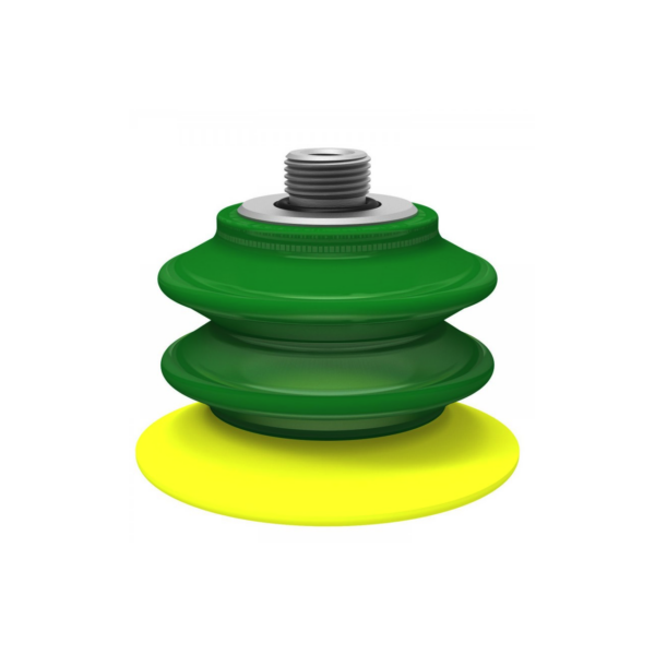 PIAB Suction cup BX75P Polyurethane 30/60 2.5 Bellows with filter, G3/8" male - 1/8" NPSF female
