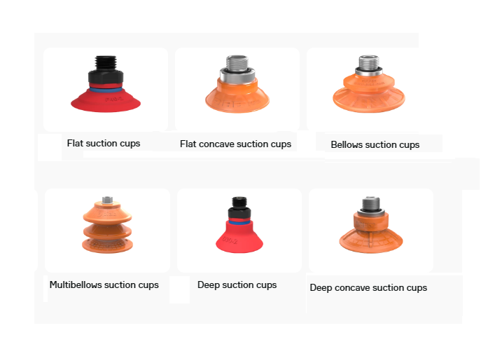 Piab round suction cups