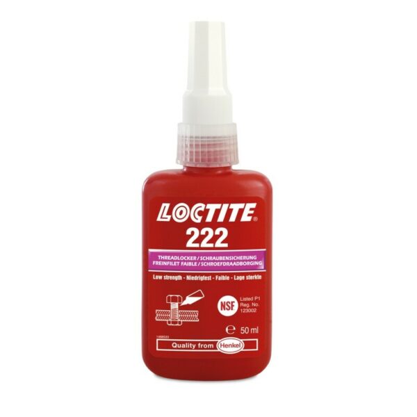Loctite 222 - 50 ml - Izdelek za varovanje vijakov nizke trdnosti - 9002010000781