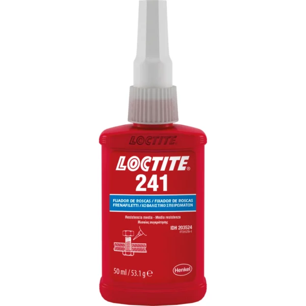 Loctite 241 - 50 ml - lepilo za varovanje navojev srednje trdnosti z nizko viskoznostjo - 9002010000798