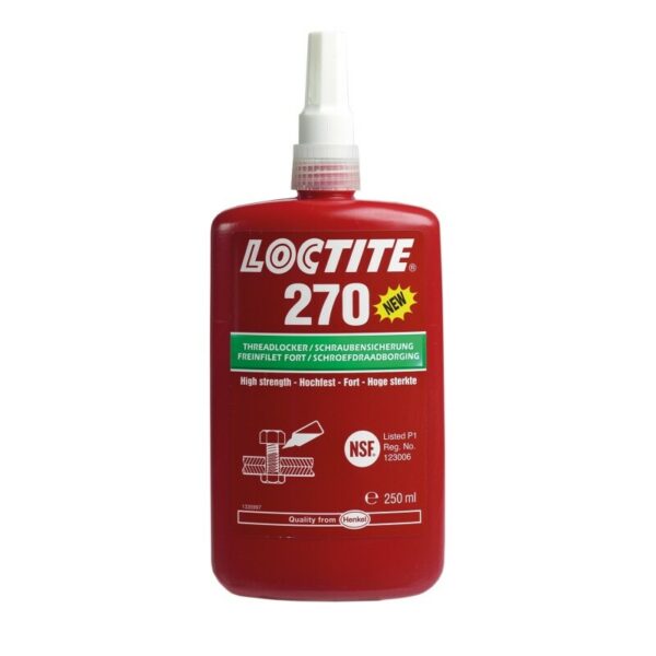 LOCTITE 270 - 250ml - za trajno zaklepanje in tesnjenje navojnih pritrdilnih elementov - 9002010000125