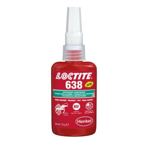 Loctite 638 – 250 ml Sredstvo za spajanje cilindričnih delov visoke trdnosti – 9002010000927